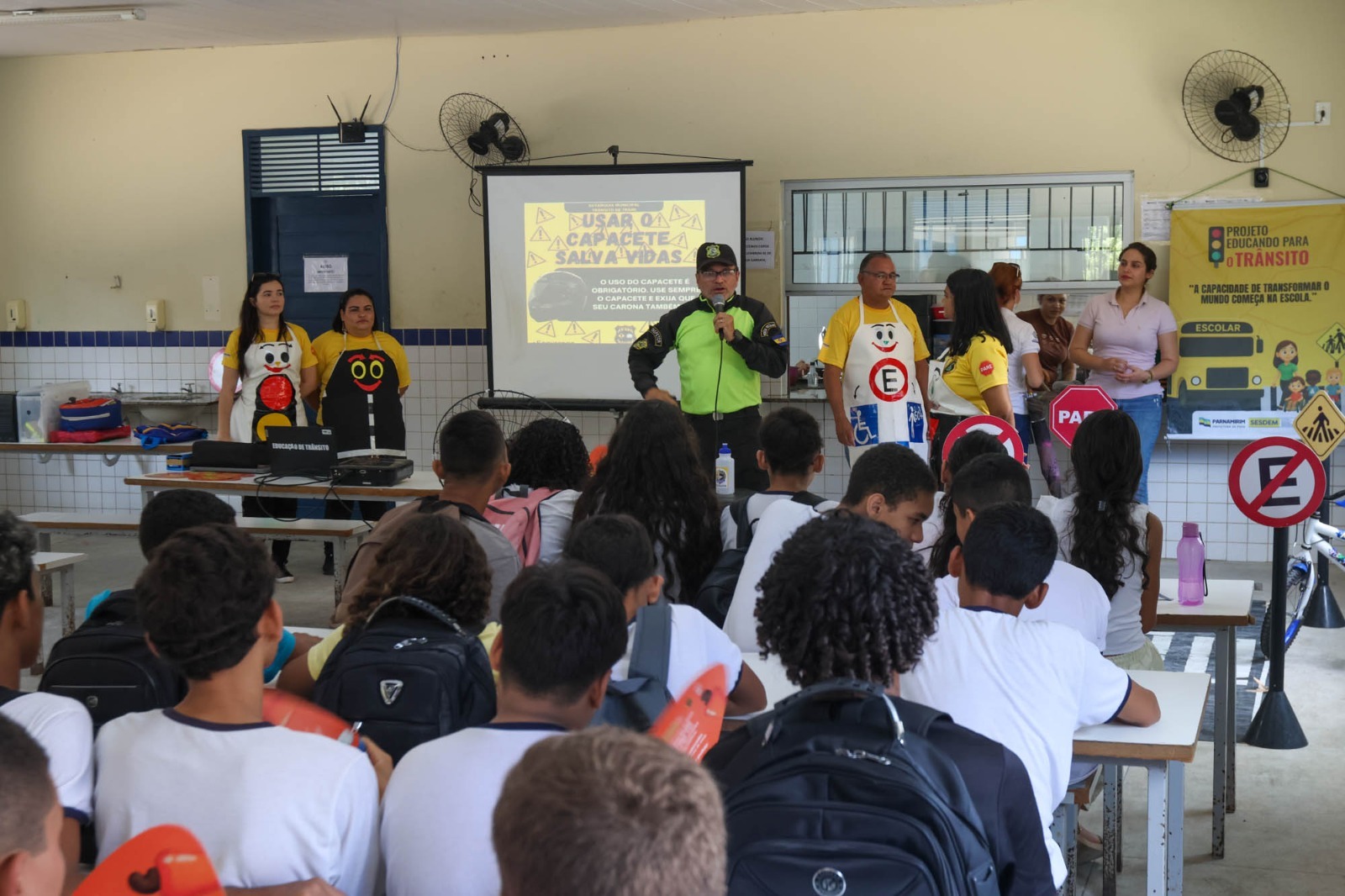 Prefeitura leva Projeto Educando para o Trânsito à Escola Nestor Lima