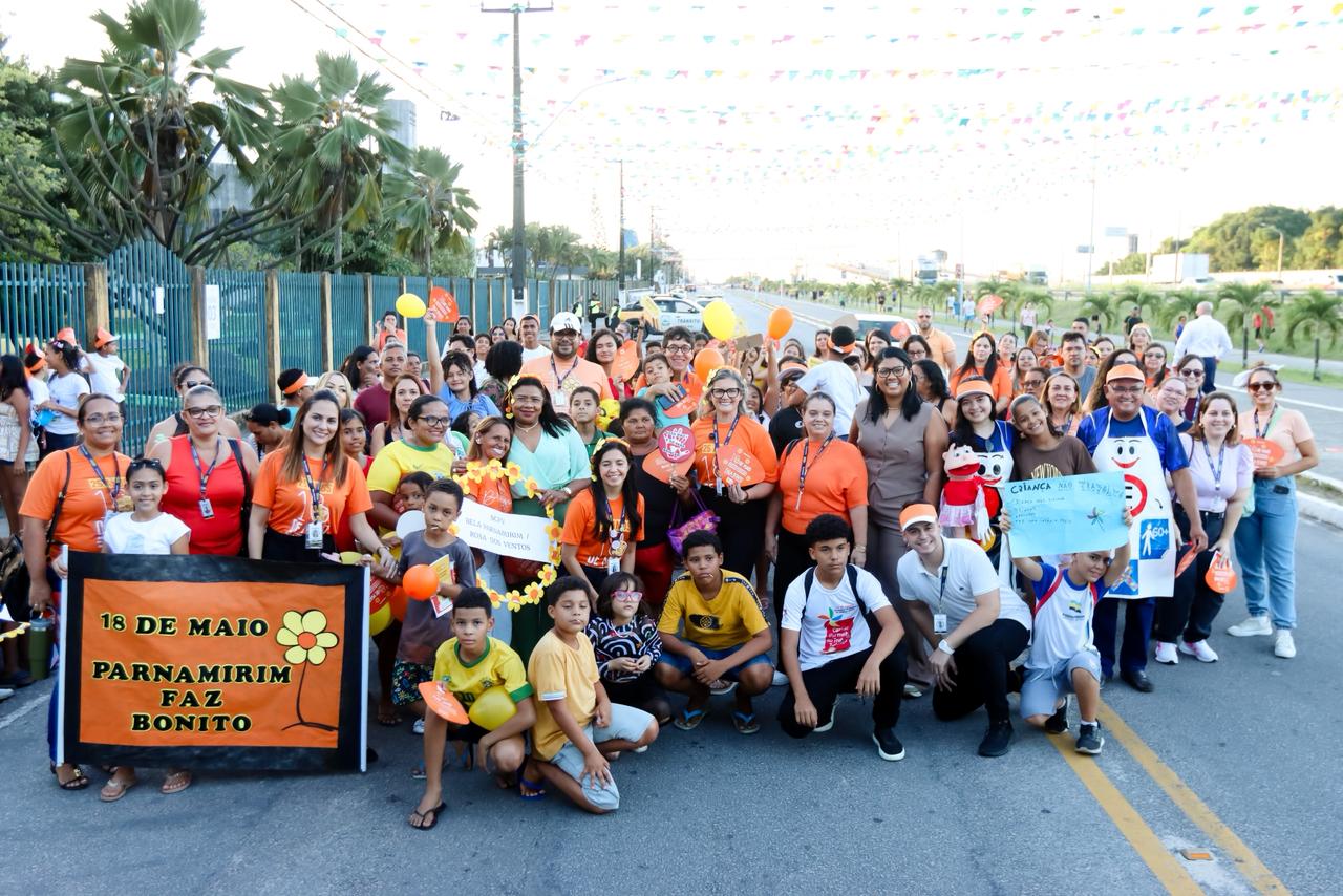 Caminhada Parnamirim Faz Bonito mobiliza rede de proteção à infância e adolescência